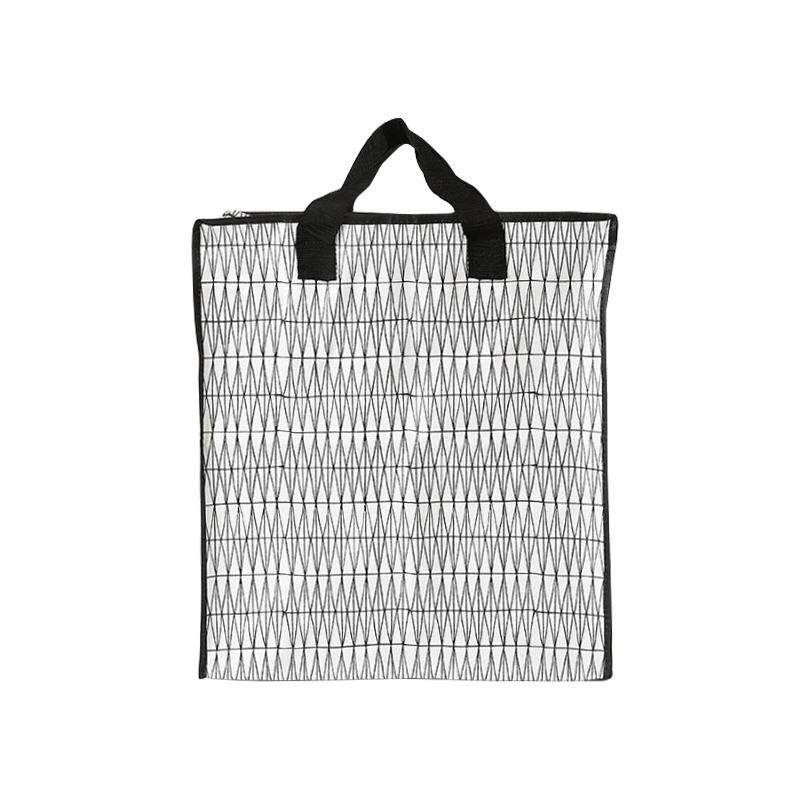Custom Foldable Zipper PP Woven Shopping Bags Manufacturer
