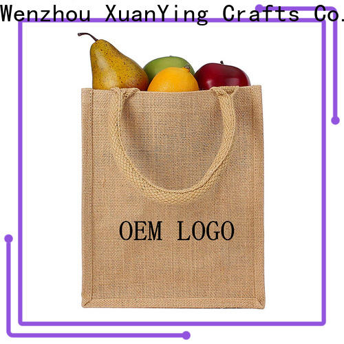 XuanYing Wholesale foldable jute bag factory for vegetables