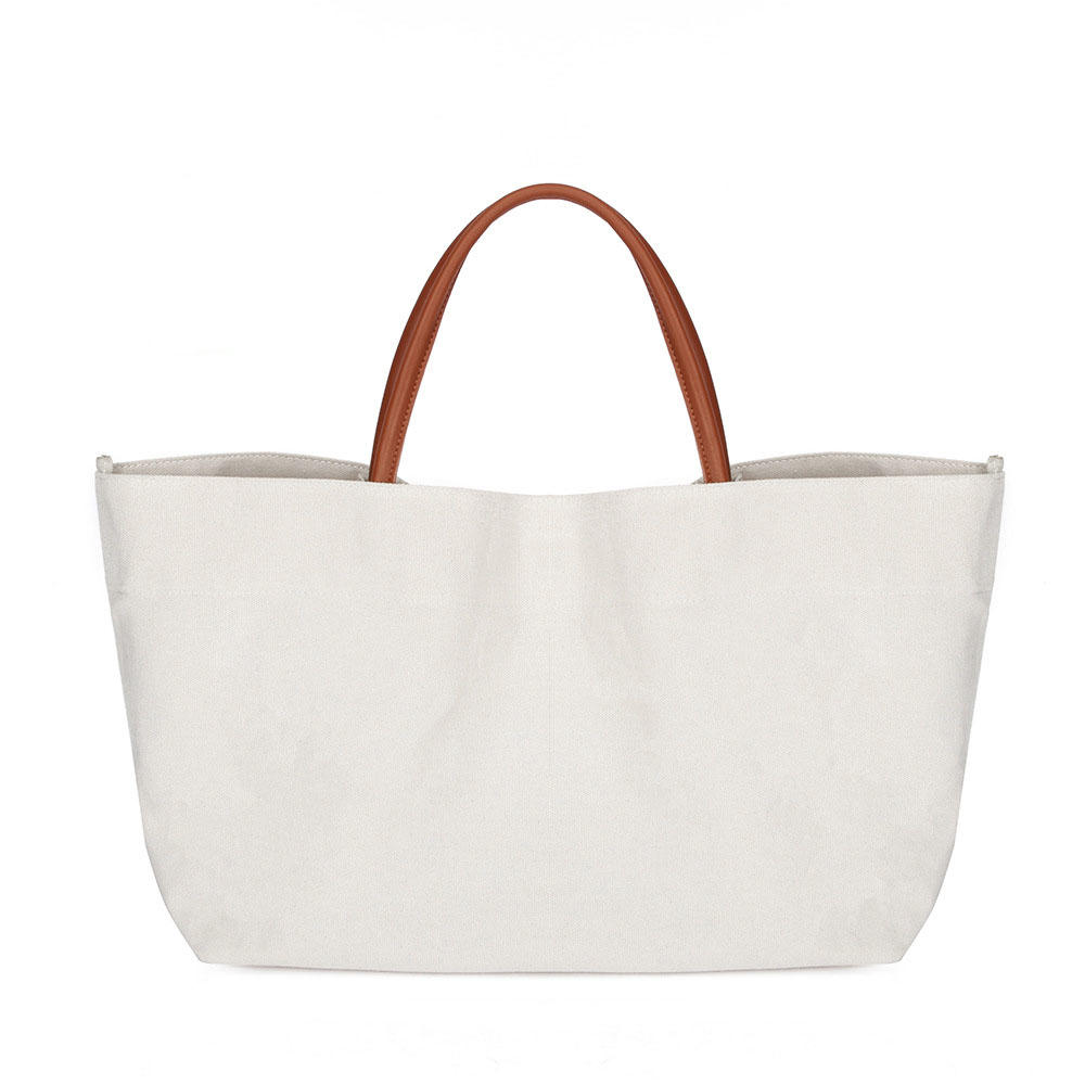 Customized LOGO Korean Canvas Shoulder Bag Large Capacity Shopping Bag