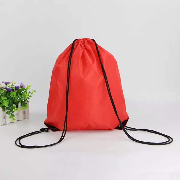 Promotional Stock Low MOQ Dust Proof 210D 420D Polyester Drawstring Bag